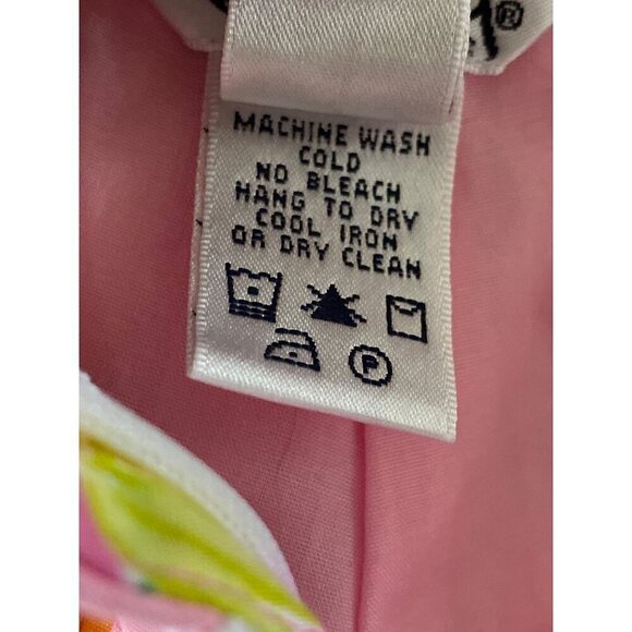 Lilly Pulitzer Vintage Pink 2-Minute Sewn Patch Crop Pants, Lined Women’s Size 2 - Picture 9 of 9